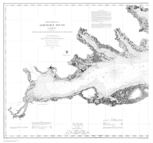 Albemarle Sound - Western Part Map - 1860
