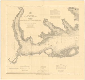 Albemarle Sound Map - 1877