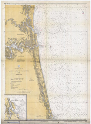 Amelia Island to St. Augustine Map 1933