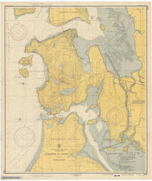 Anacortes to Skagit Bay Map - 1947
