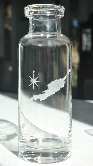 Anguilla Engraved Glass Carafe