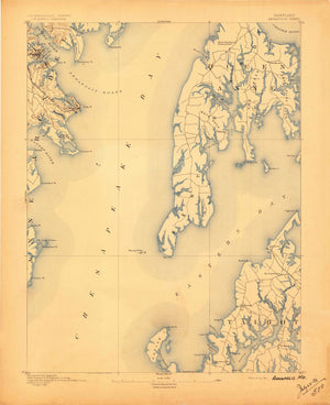 Annapolis Topographical Map - 1892