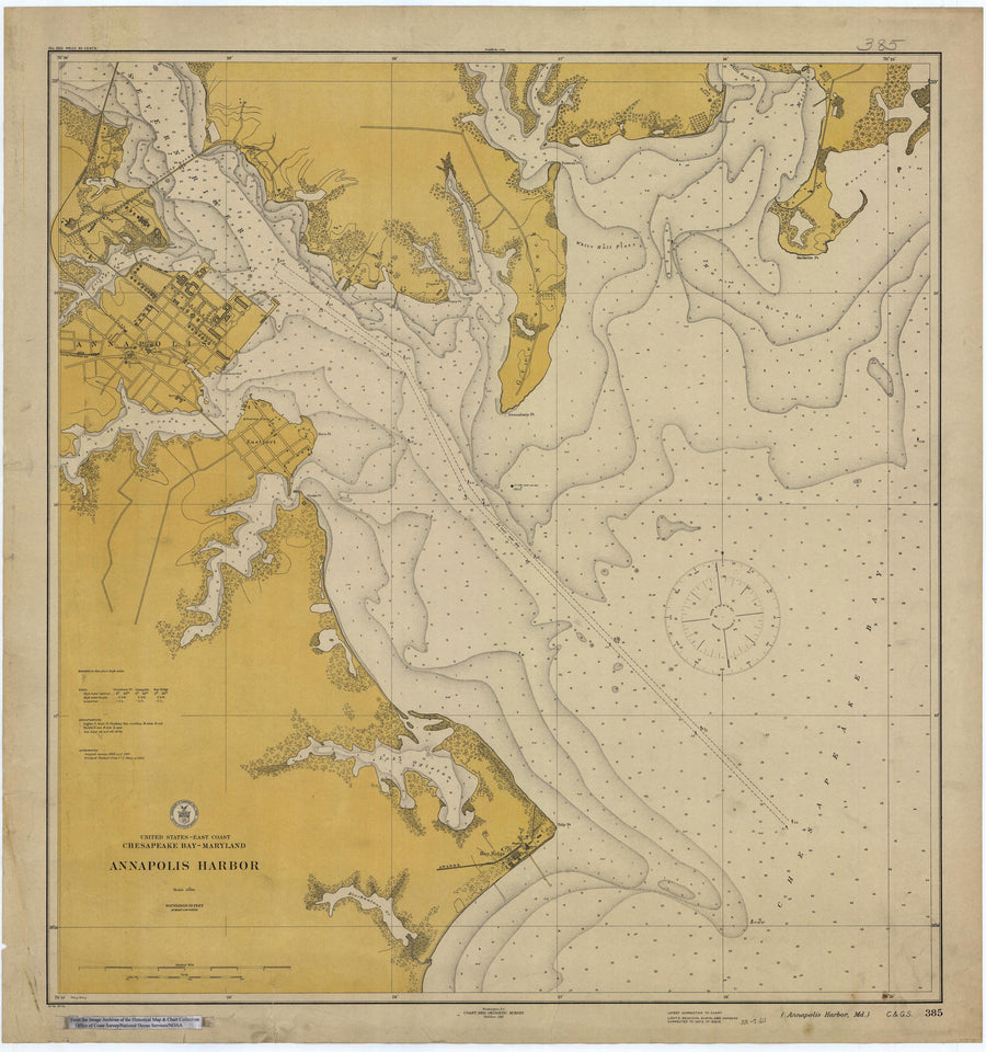 Annapolis Harbor Map - 1911