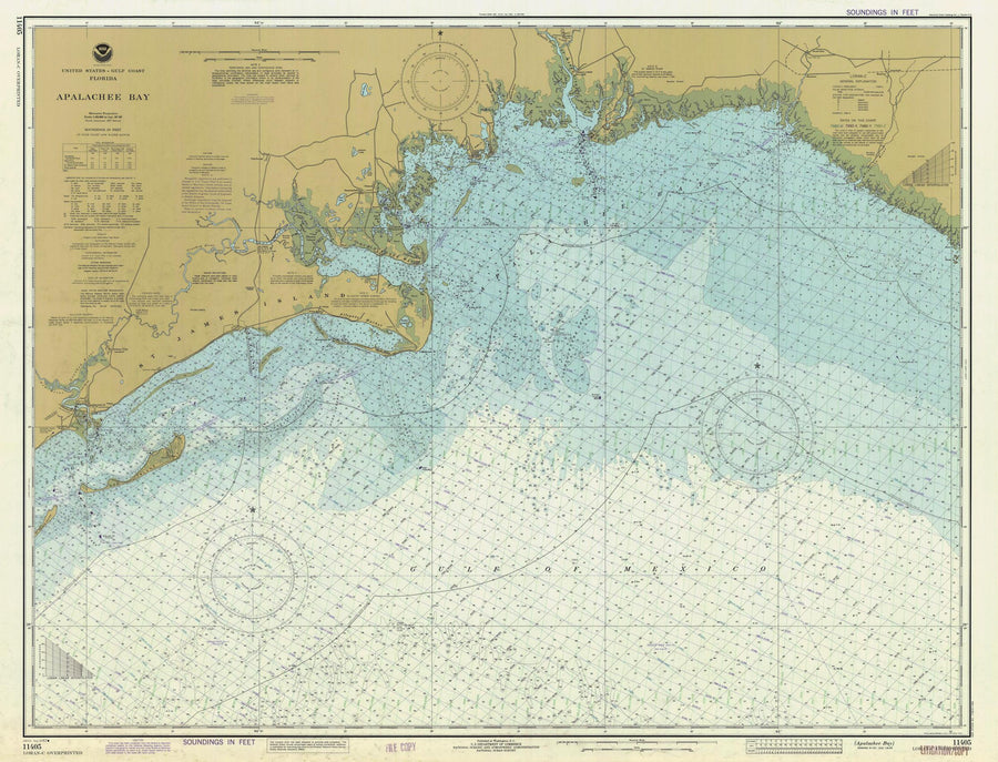 Apalachee Bay Map - 1982