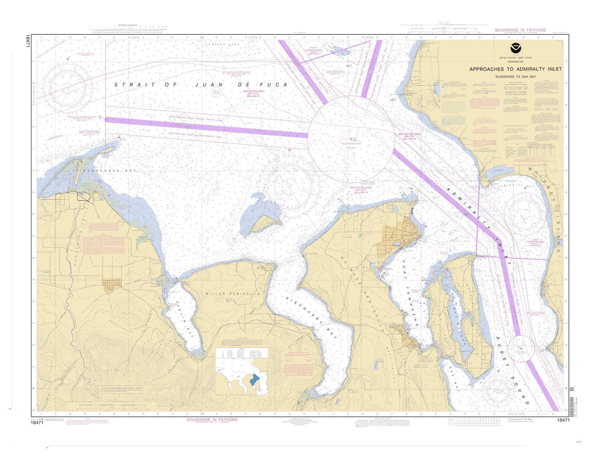 Approaches to Admiralty Inlet Dungeness to Oak Bay Map 2003 – HullSpeed ...