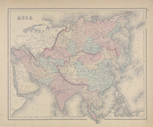 Vintage Asia Map