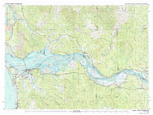 Astoria Oregon Topographic Map - 1981