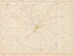 Atlanta, Georgia Map - 1950
