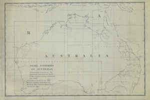 Australia Pearl Fisheries Map 1889