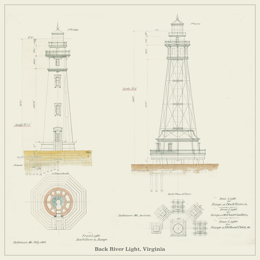 Back River Light (VA) - Grandview Light - 1905