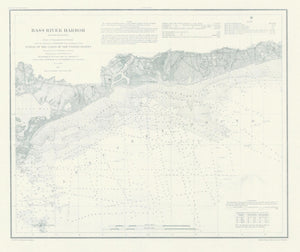 Bass River Harbor Map - 1857