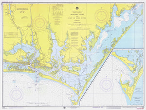 Beaufort Inlet and Core Sound Map 1976