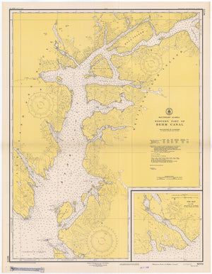 Behm Canal Map - Western Part - 1948