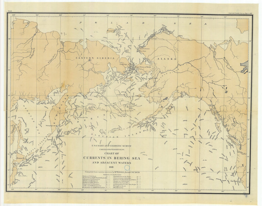 Bering Sea Currents - 1880