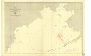 Bering Sea Map - US Naval Vessels - 1891