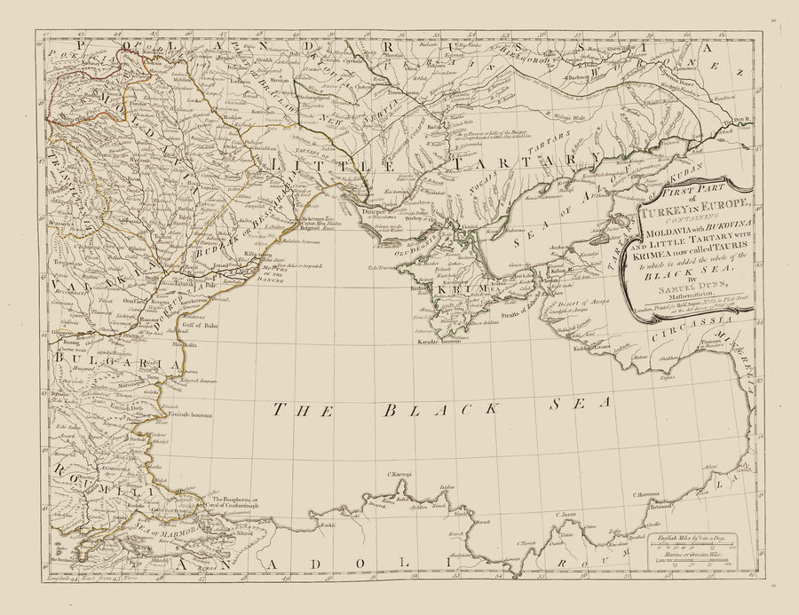 Black Sea Map 1788