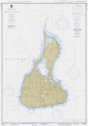 Block Island Map - 1977