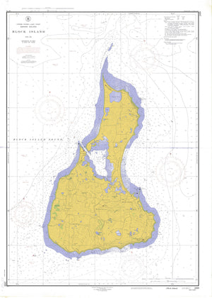 Block Island Map - 1952