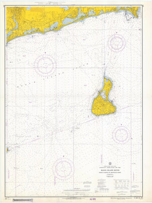Block Island Sound Map - Point Judith to Montauk - 1966