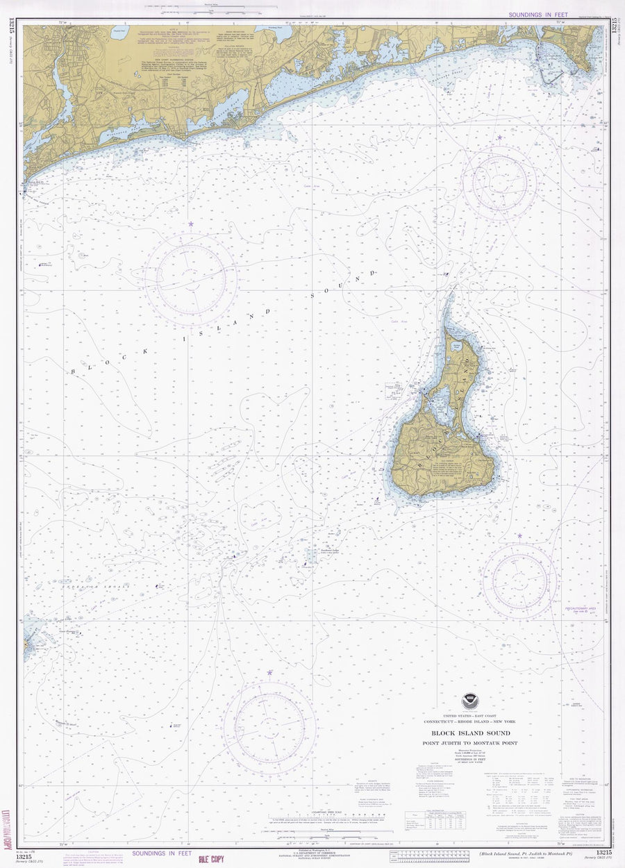 Block Island Sound Map - 1978