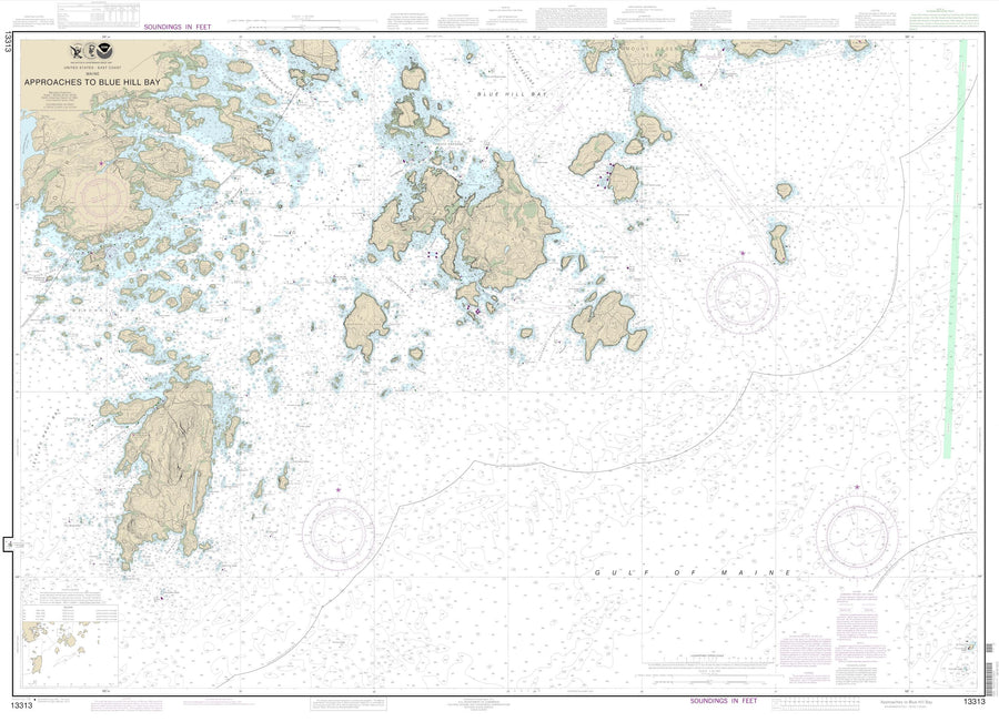 Blue Hill Bay Approaches Map - 2013