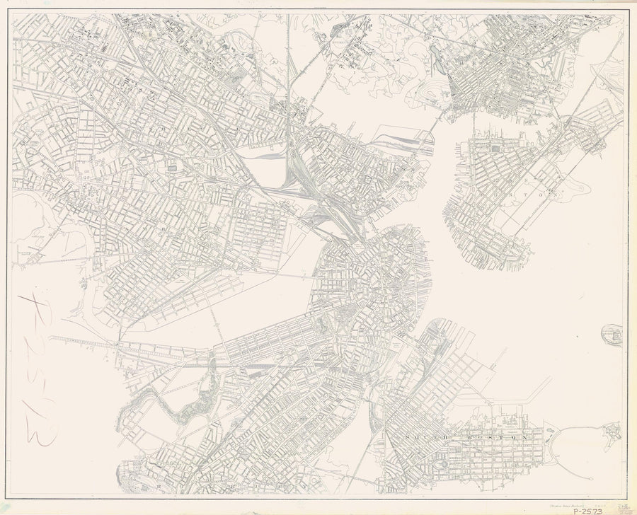 Boston Harbor Historical Map