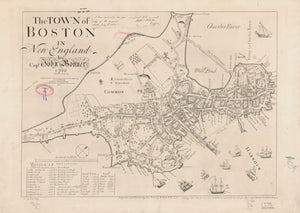 Boston Harbor Map - 1722