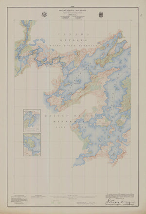 Boundary Waters Map - 1929