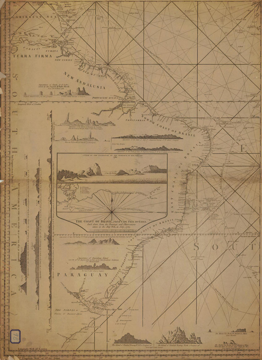 Brazil Map - 1763