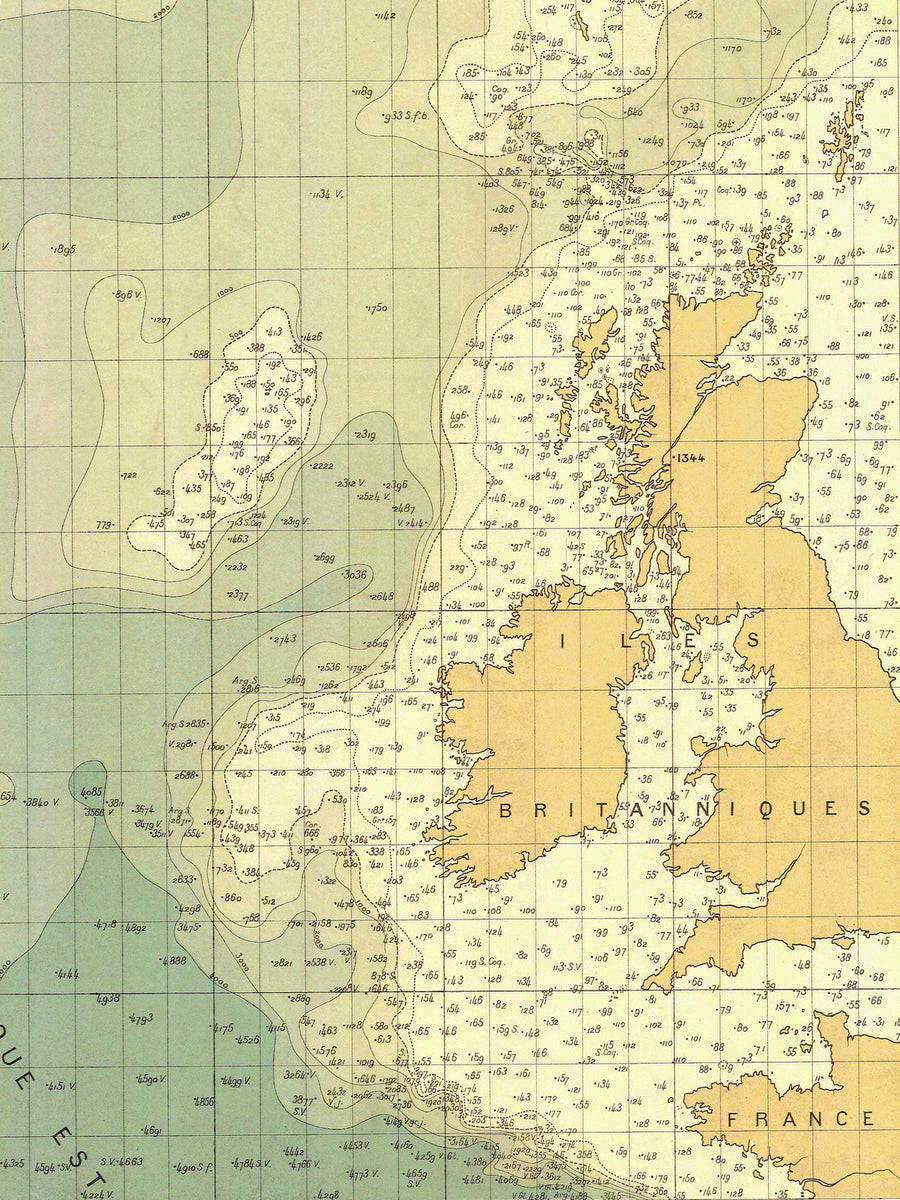 British Isles Map  - 1905