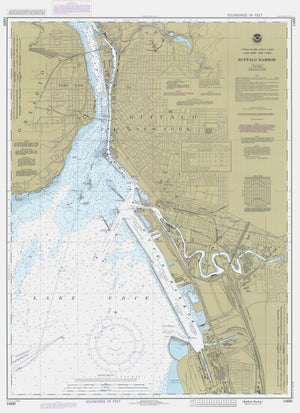 Buffalo Harbor Map 1985