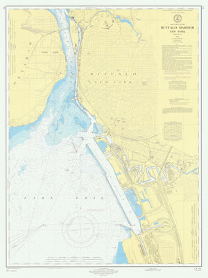 Buffalo Harbor Map 1971