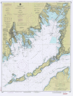 Buzzard's Bay Map - 1986
