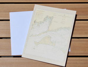 Buzzards Bay Map Notecards (1920) 4.25"x5.5"
