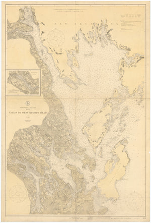 Calais to West Quoddy Head Map - 1919