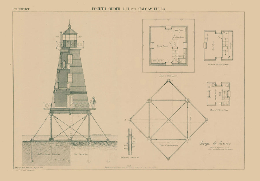 Calcasieu Lighthouse (LA) - 1872