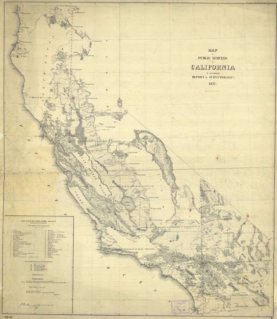 California Map - 1857