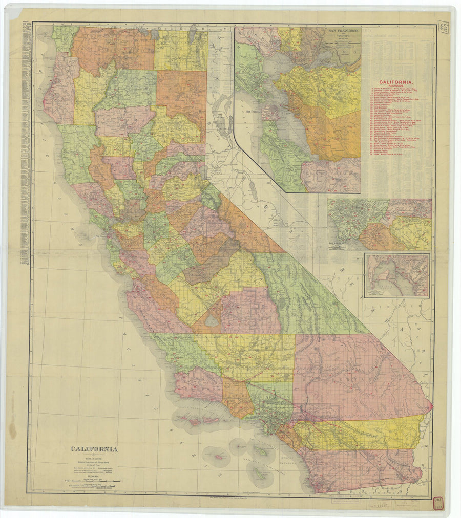 California State Map - 1907