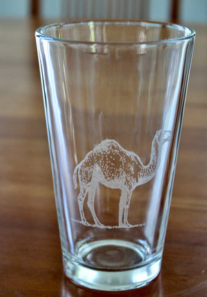 Camel Engraved Glasses