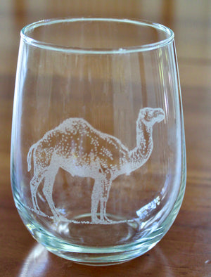 Camel Engraved Glasses