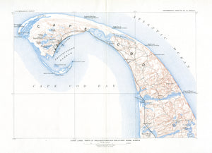 Cape Cod - Outer Cape Map -1908