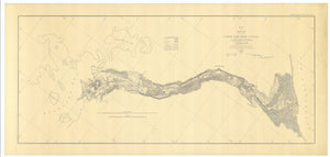 Cape Cod Ship Canal Map - 1884