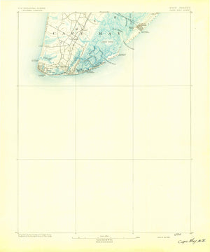 Cape May Topographic Map - 1893