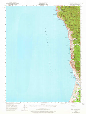 Cape Vizcaino Topographic Map - 1950