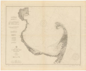 Cape Cod Bay Map - 1910