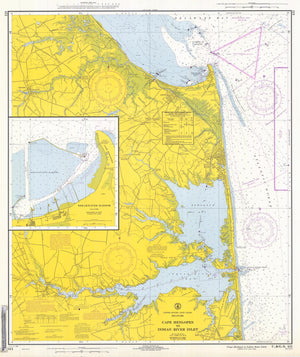 Cape Henlopen to Indian River Inlet Map - 1968