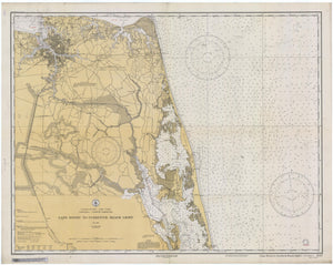 Cape Henry to Currituck Beach Map - 1934