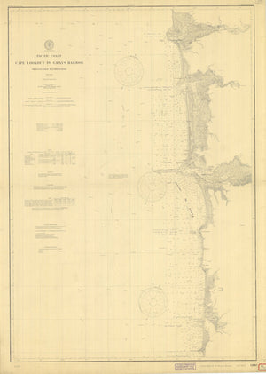 Cape Lookout to Gray's Harbor Map 1901