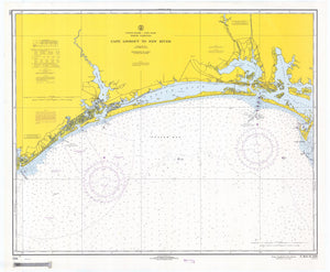 Cape Lookout to New River Map - 1968