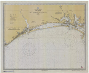 Cape Lookout to New River Map - 1932